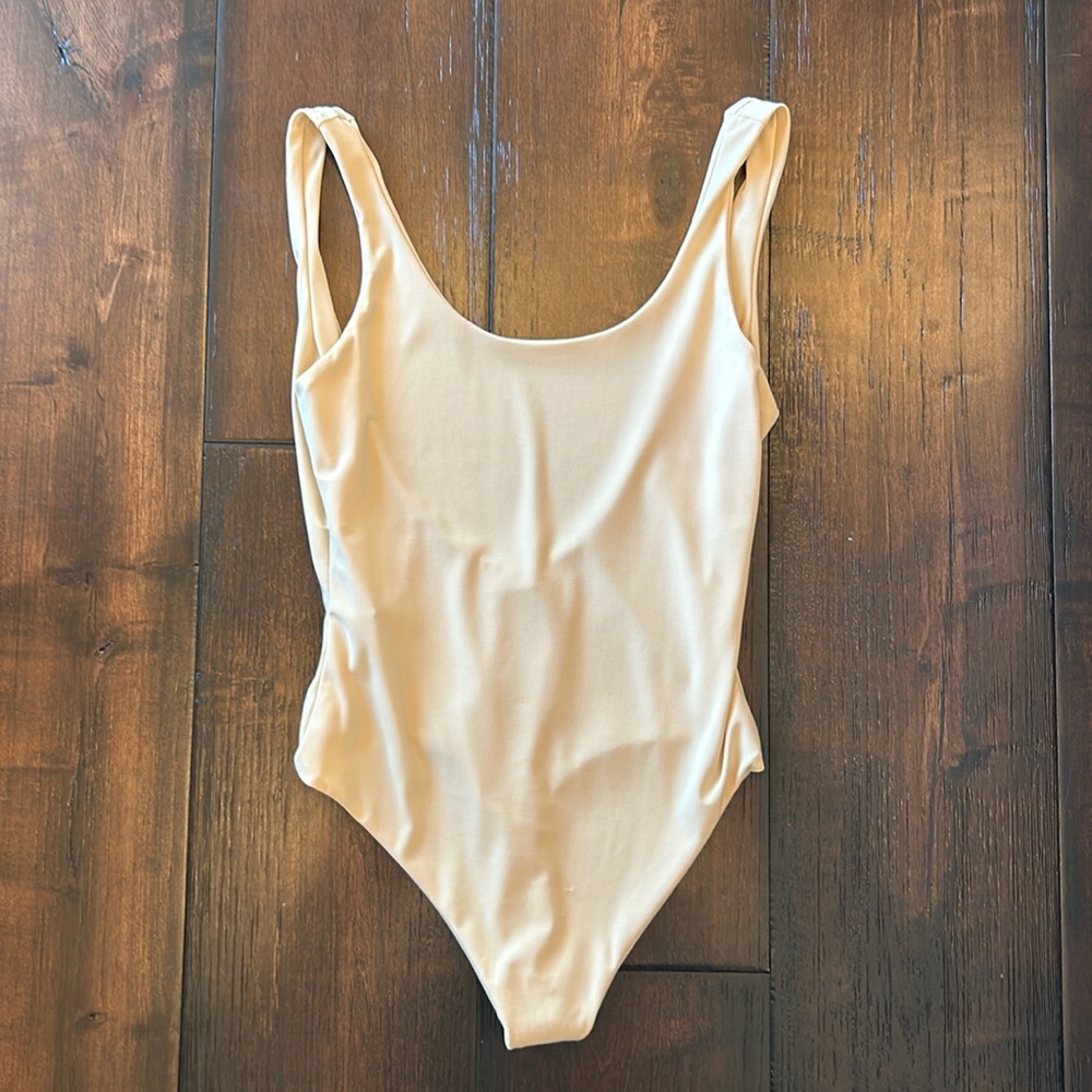 Golden body suit- 100% polyester- never worn